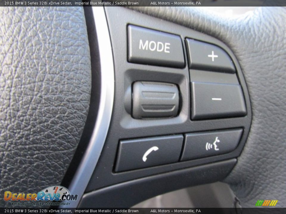 2015 BMW 3 Series 328i xDrive Sedan Imperial Blue Metallic / Saddle Brown Photo #18