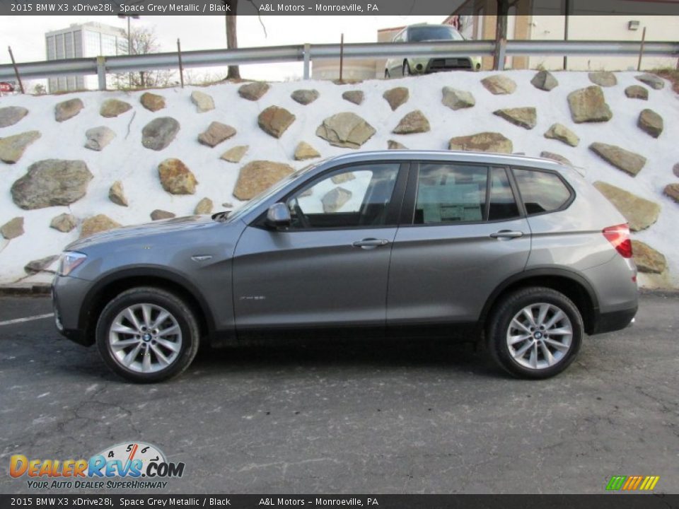2015 BMW X3 xDrive28i Space Grey Metallic / Black Photo #2