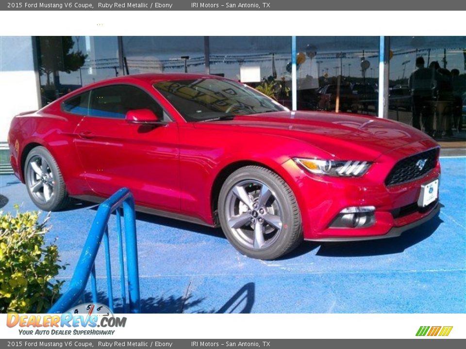 2015 Ford Mustang V6 Coupe Ruby Red Metallic / Ebony Photo #1
