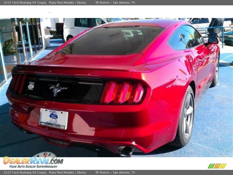 2015 Ford Mustang V6 Coupe Ruby Red Metallic / Ebony Photo #3