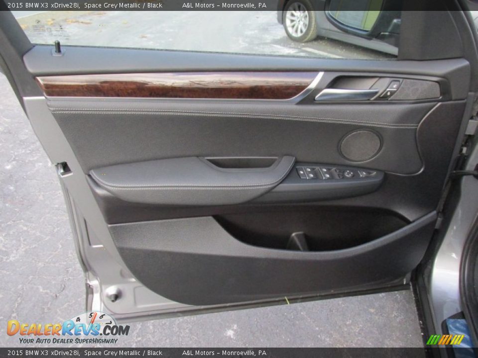 2015 BMW X3 xDrive28i Space Grey Metallic / Black Photo #11