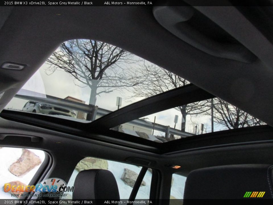 2015 BMW X3 xDrive28i Space Grey Metallic / Black Photo #12