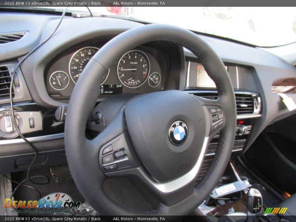 2015 BMW X3 xDrive28i Space Grey Metallic / Black Photo #15