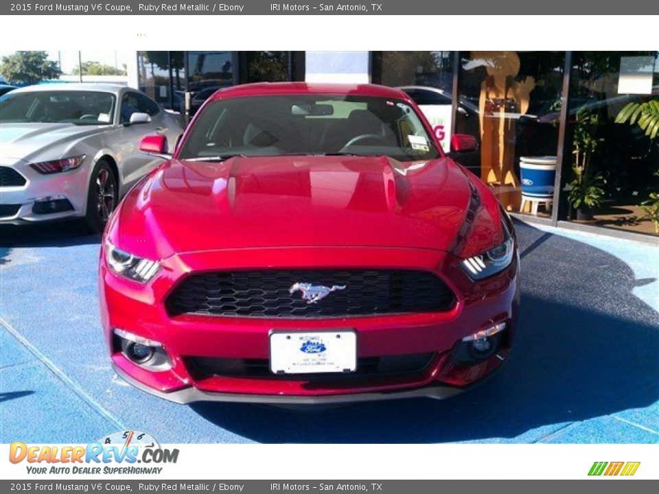 2015 Ford Mustang V6 Coupe Ruby Red Metallic / Ebony Photo #20