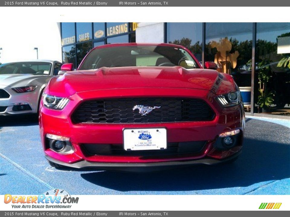 2015 Ford Mustang V6 Coupe Ruby Red Metallic / Ebony Photo #21