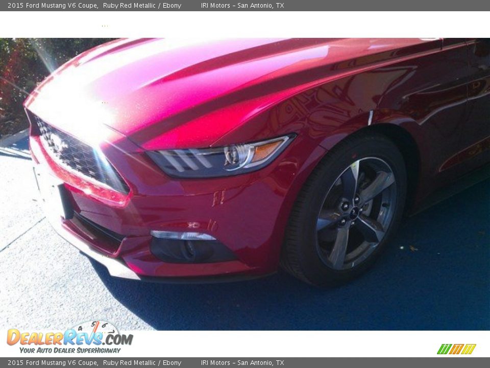 2015 Ford Mustang V6 Coupe Ruby Red Metallic / Ebony Photo #24