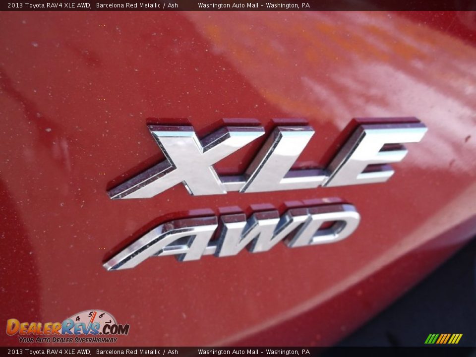2013 Toyota RAV4 XLE AWD Barcelona Red Metallic / Ash Photo #8