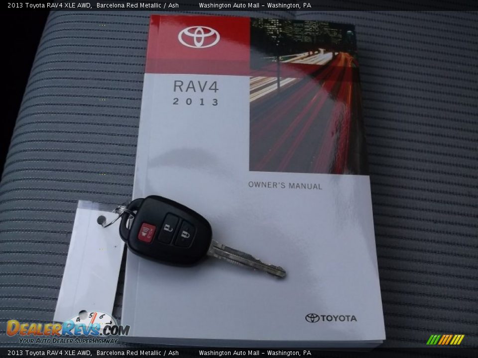 2013 Toyota RAV4 XLE AWD Barcelona Red Metallic / Ash Photo #18