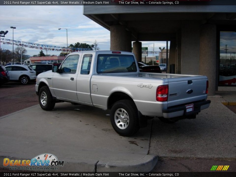 2011 Ford Ranger XLT SuperCab 4x4 Silver Metallic / Medium Dark Flint Photo #3