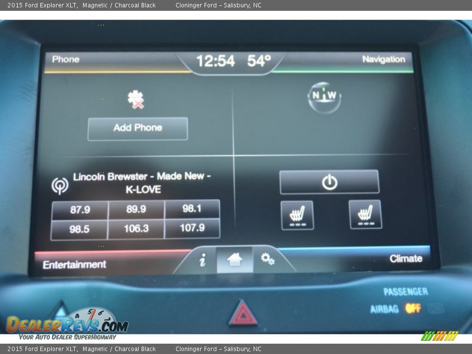 2015 Ford Explorer XLT Magnetic / Charcoal Black Photo #14