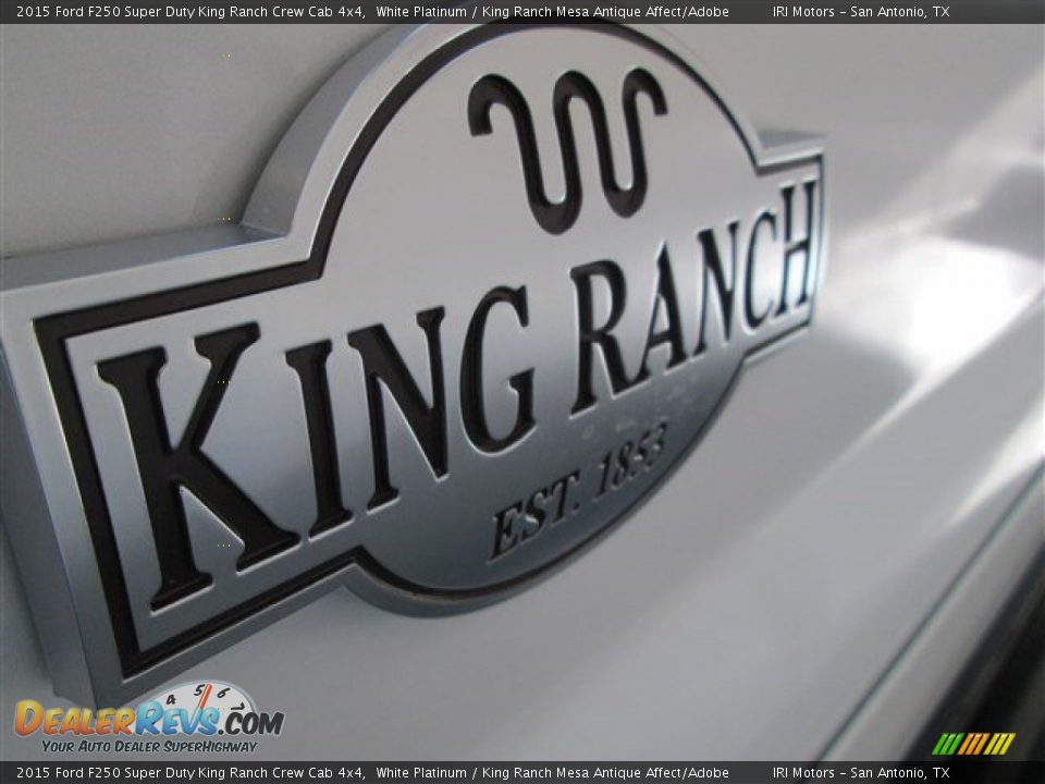 2015 Ford F250 Super Duty King Ranch Crew Cab 4x4 White Platinum / King Ranch Mesa Antique Affect/Adobe Photo #5