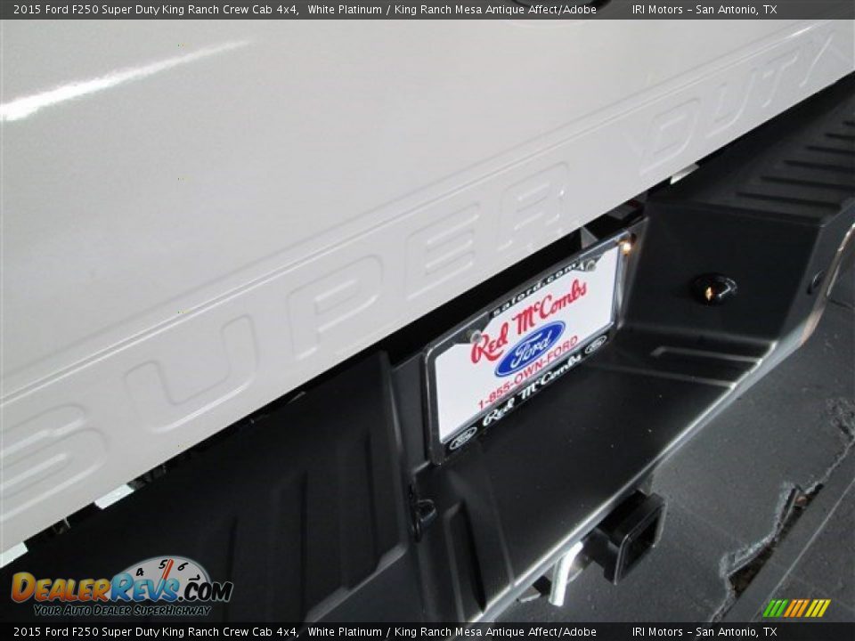 2015 Ford F250 Super Duty King Ranch Crew Cab 4x4 White Platinum / King Ranch Mesa Antique Affect/Adobe Photo #8