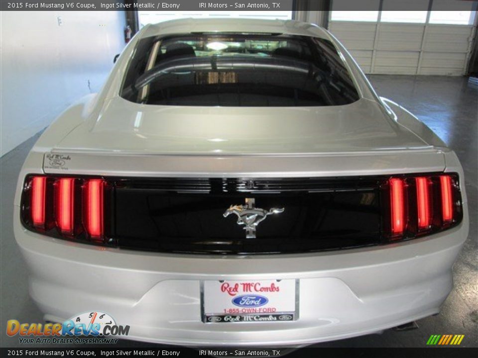 2015 Ford Mustang V6 Coupe Ingot Silver Metallic / Ebony Photo #4