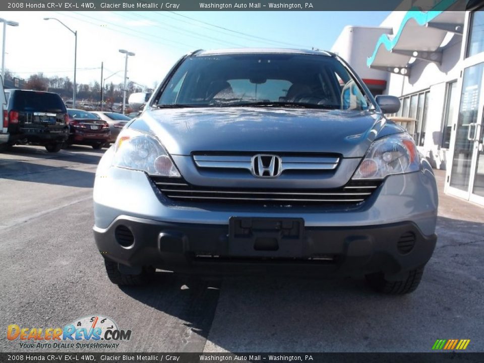 2008 Honda CR-V EX-L 4WD Glacier Blue Metallic / Gray Photo #3