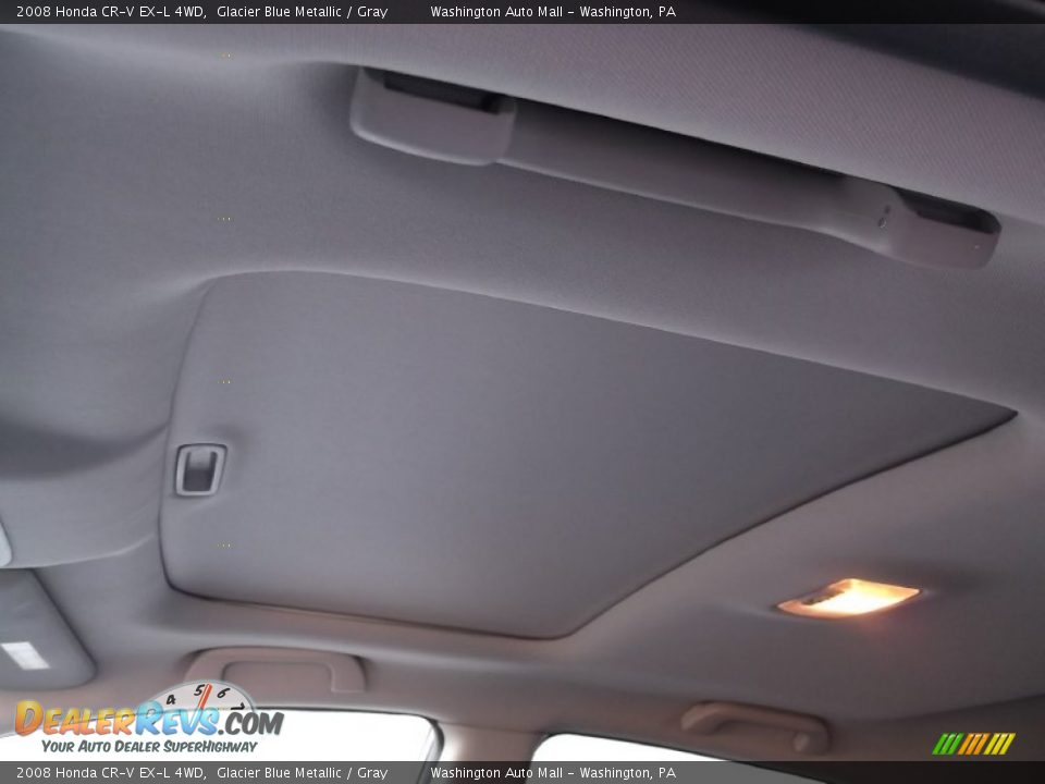 2008 Honda CR-V EX-L 4WD Glacier Blue Metallic / Gray Photo #12