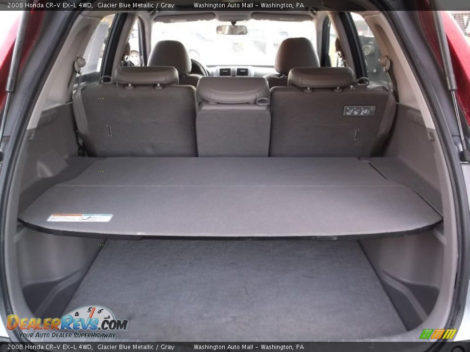 2008 Honda CR-V EX-L 4WD Glacier Blue Metallic / Gray Photo #17