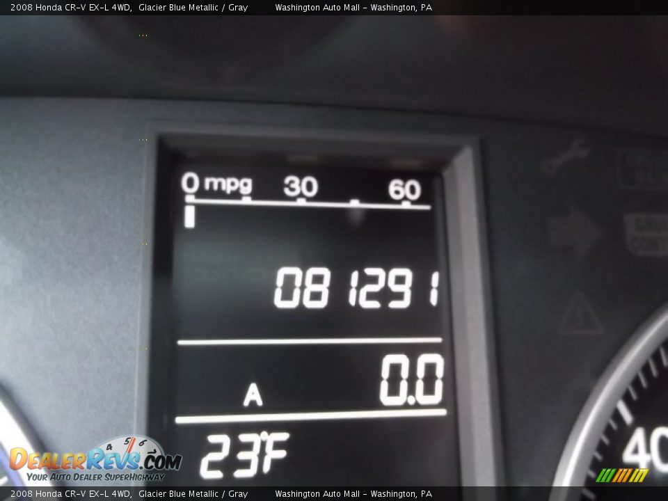 2008 Honda CR-V EX-L 4WD Glacier Blue Metallic / Gray Photo #20