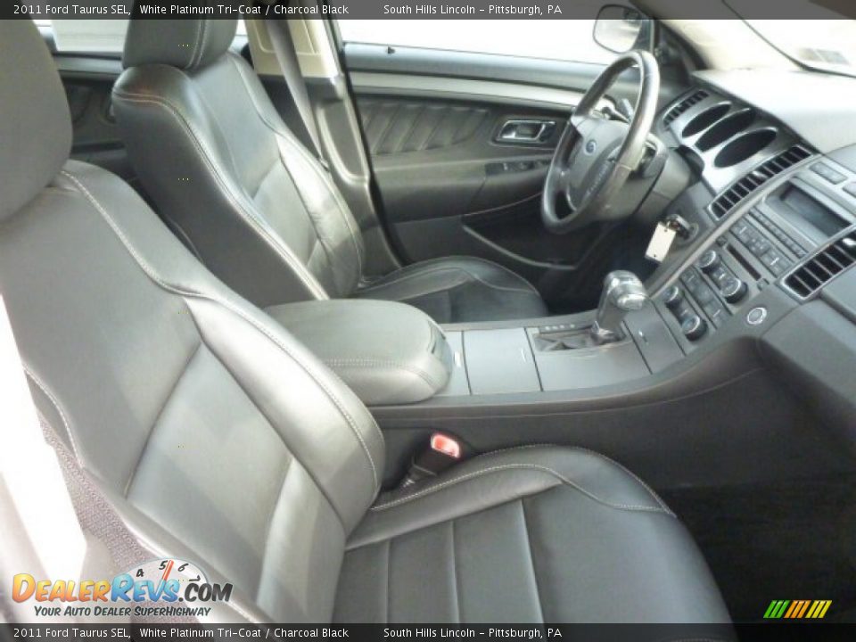 2011 Ford Taurus SEL White Platinum Tri-Coat / Charcoal Black Photo #10