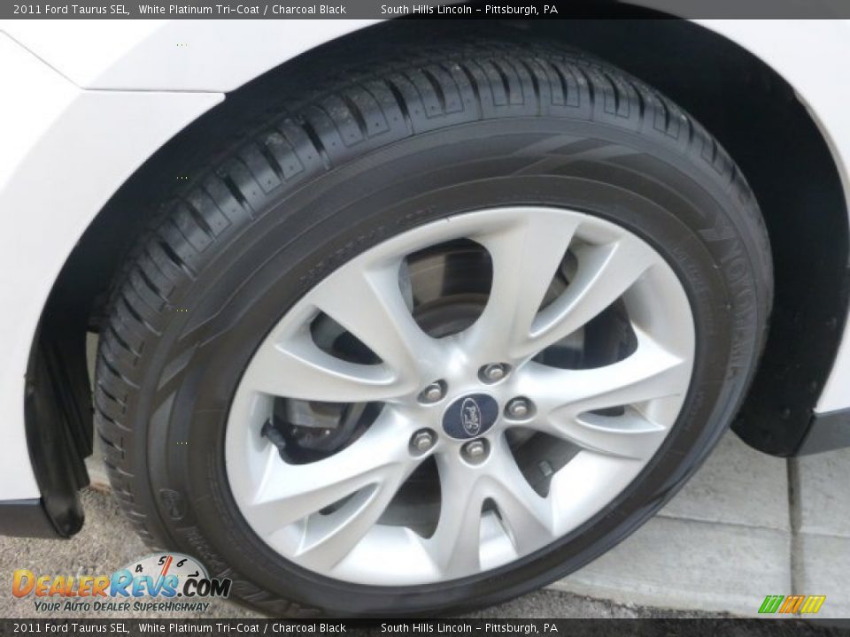 2011 Ford Taurus SEL White Platinum Tri-Coat / Charcoal Black Photo #13