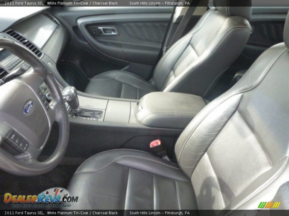 2011 Ford Taurus SEL White Platinum Tri-Coat / Charcoal Black Photo #14