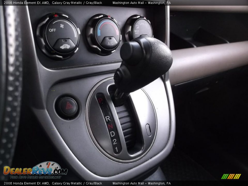 2008 Honda Element EX AWD Galaxy Gray Metallic / Gray/Black Photo #16