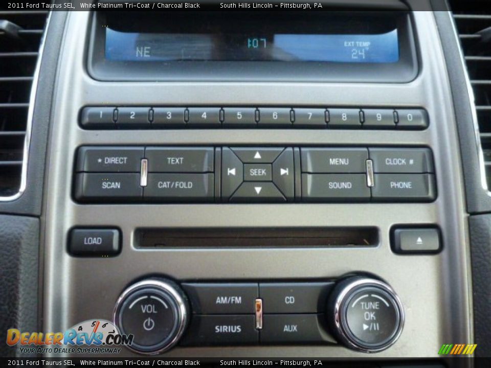 2011 Ford Taurus SEL White Platinum Tri-Coat / Charcoal Black Photo #23