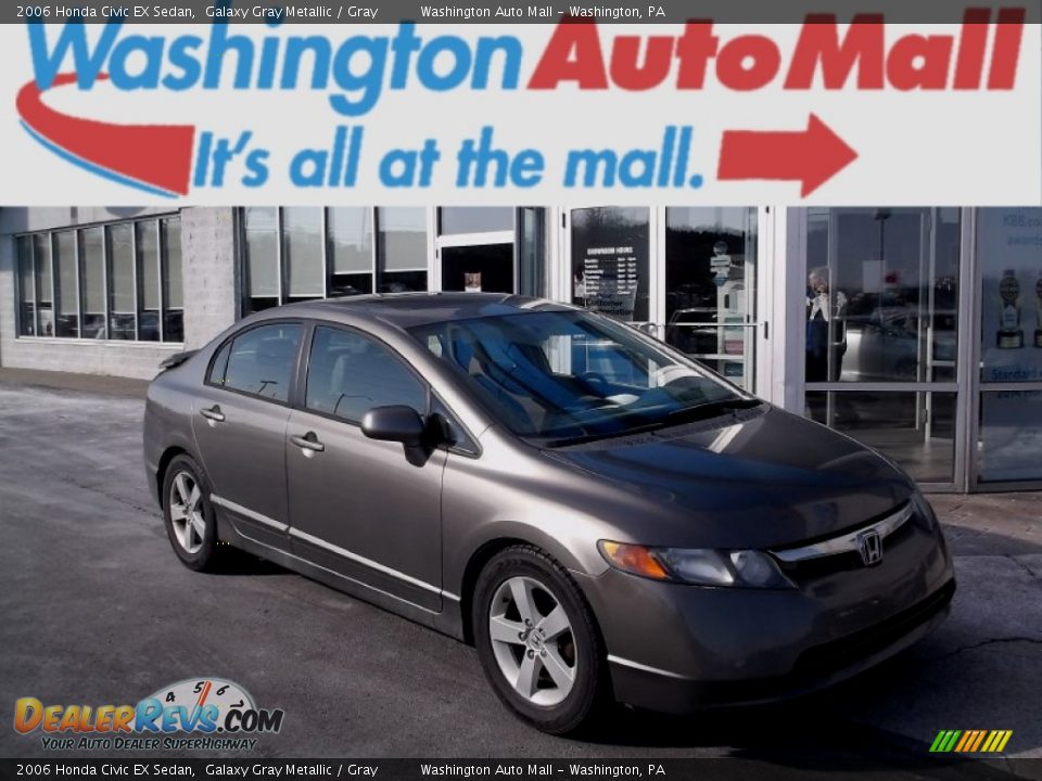 2006 Honda Civic EX Sedan Galaxy Gray Metallic / Gray Photo #1