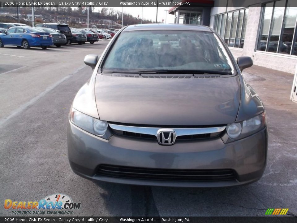 2006 Honda Civic EX Sedan Galaxy Gray Metallic / Gray Photo #4