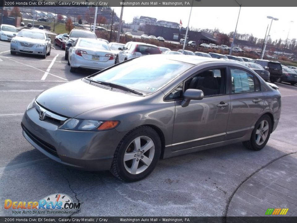 2006 Honda Civic EX Sedan Galaxy Gray Metallic / Gray Photo #5