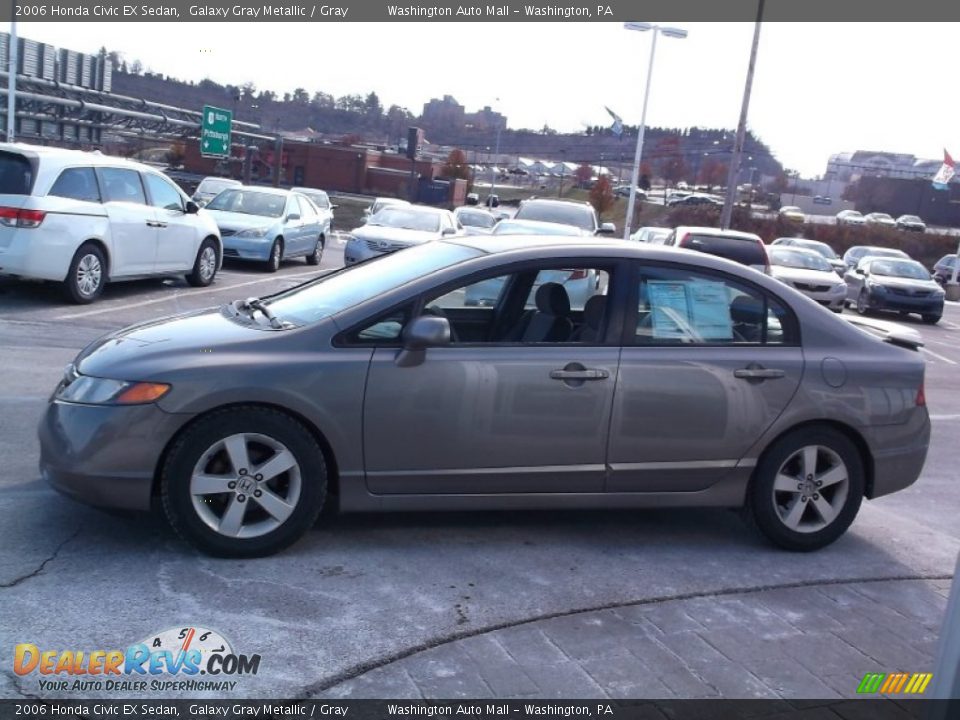 2006 Honda Civic EX Sedan Galaxy Gray Metallic / Gray Photo #6