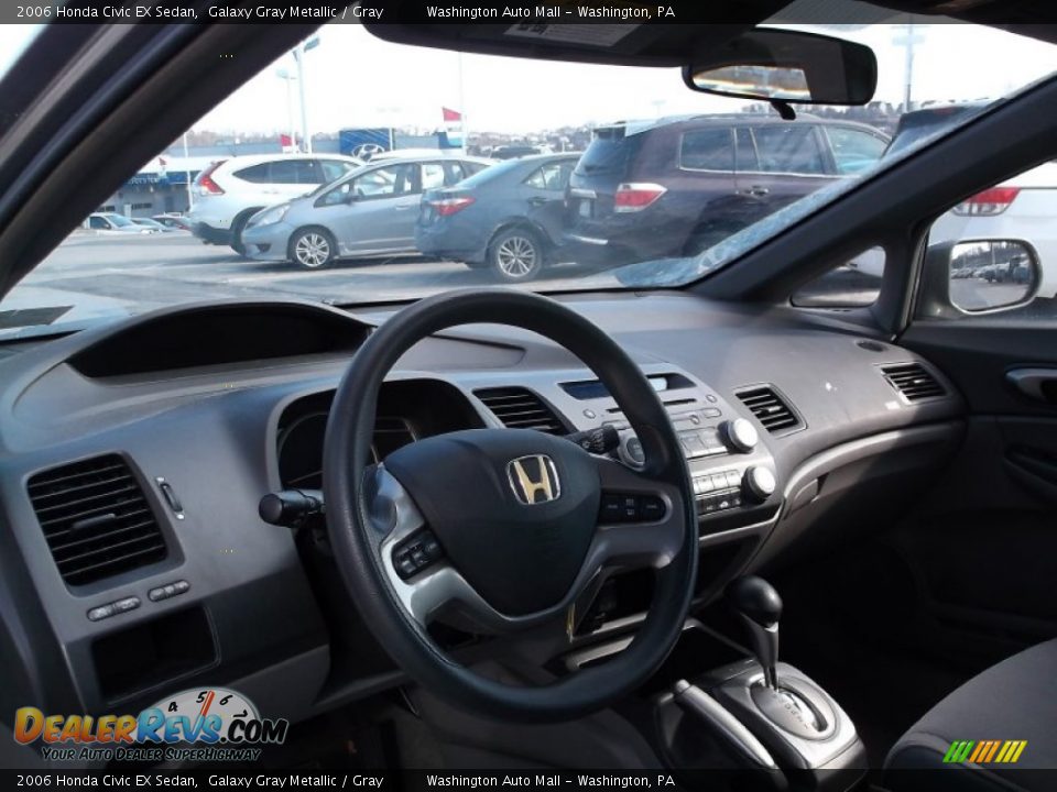 2006 Honda Civic EX Sedan Galaxy Gray Metallic / Gray Photo #8