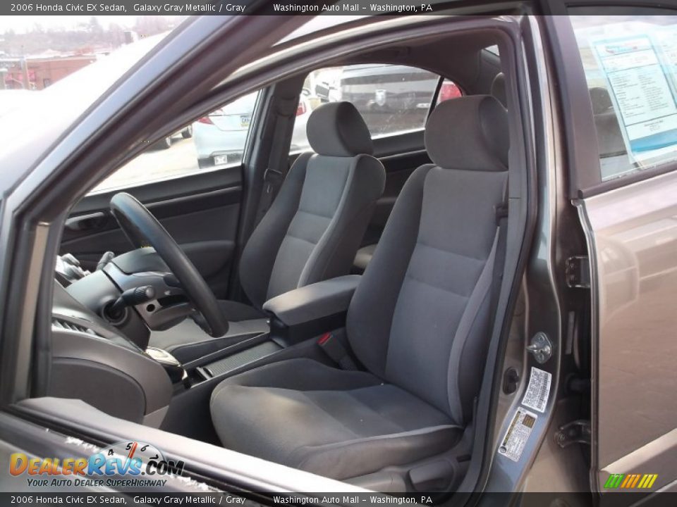 2006 Honda Civic EX Sedan Galaxy Gray Metallic / Gray Photo #11