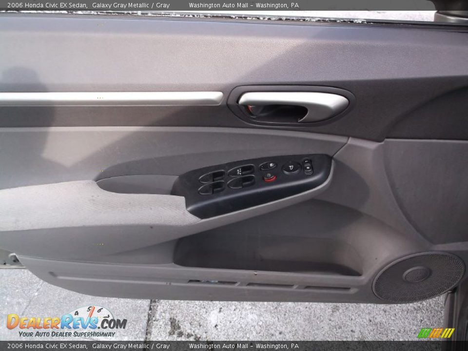 2006 Honda Civic EX Sedan Galaxy Gray Metallic / Gray Photo #12