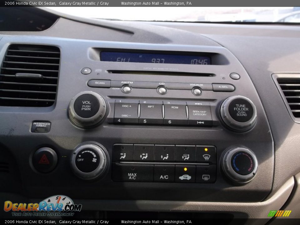 2006 Honda Civic EX Sedan Galaxy Gray Metallic / Gray Photo #13