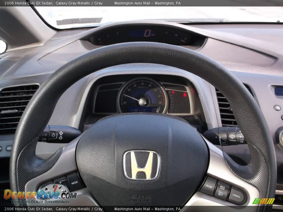 2006 Honda Civic EX Sedan Galaxy Gray Metallic / Gray Photo #15