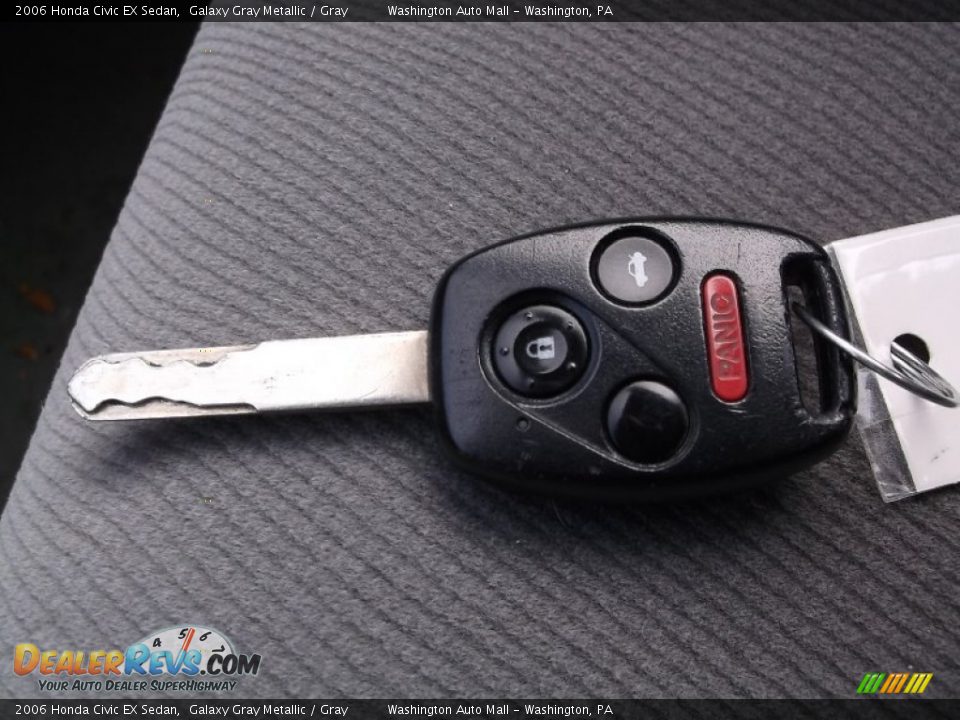 2006 Honda Civic EX Sedan Galaxy Gray Metallic / Gray Photo #17
