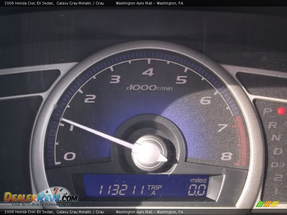 2006 Honda Civic EX Sedan Galaxy Gray Metallic / Gray Photo #20