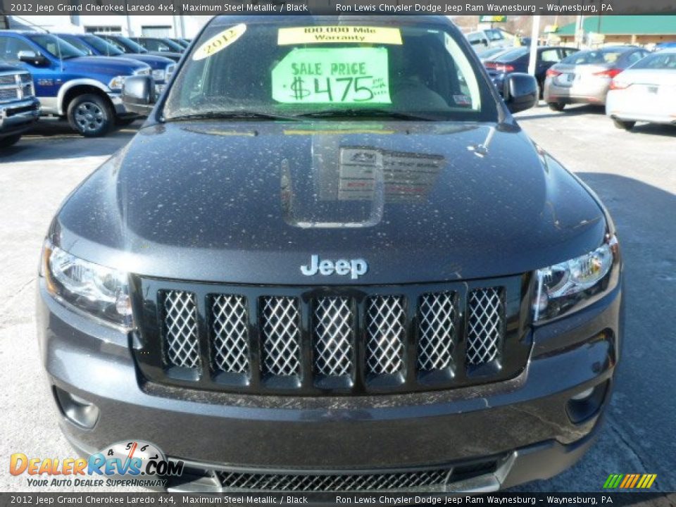 2012 Jeep Grand Cherokee Laredo 4x4 Maximum Steel Metallic / Black Photo #6