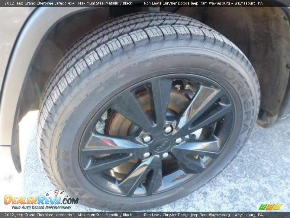 2012 Jeep Grand Cherokee Laredo 4x4 Maximum Steel Metallic / Black Photo #7