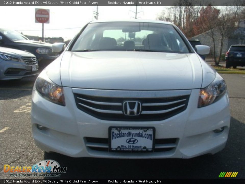 2012 Honda Accord EX-L V6 Sedan White Orchid Pearl / Ivory Photo #2