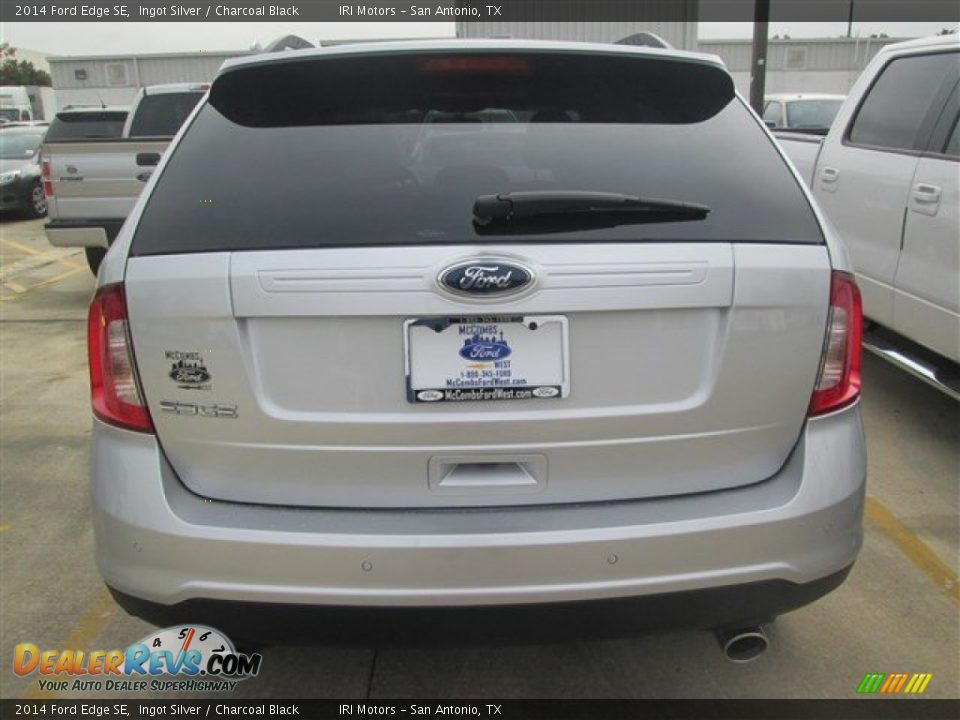 2014 Ford Edge SE Ingot Silver / Charcoal Black Photo #3