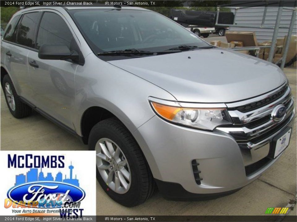 2014 Ford Edge SE Ingot Silver / Charcoal Black Photo #5