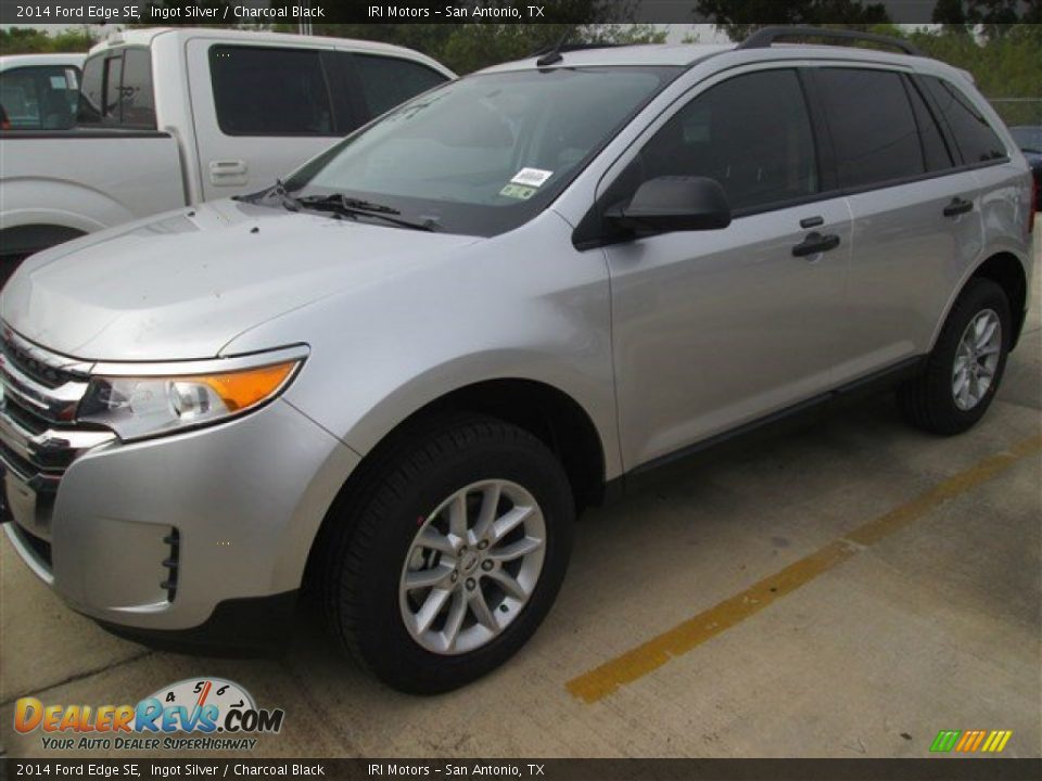 2014 Ford Edge SE Ingot Silver / Charcoal Black Photo #6