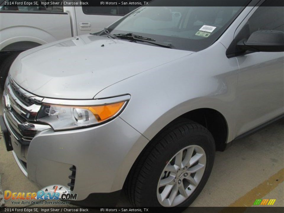 2014 Ford Edge SE Ingot Silver / Charcoal Black Photo #7