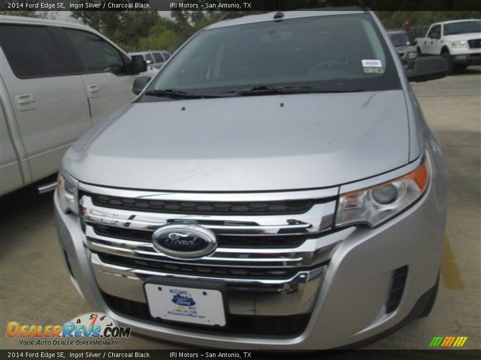 2014 Ford Edge SE Ingot Silver / Charcoal Black Photo #10