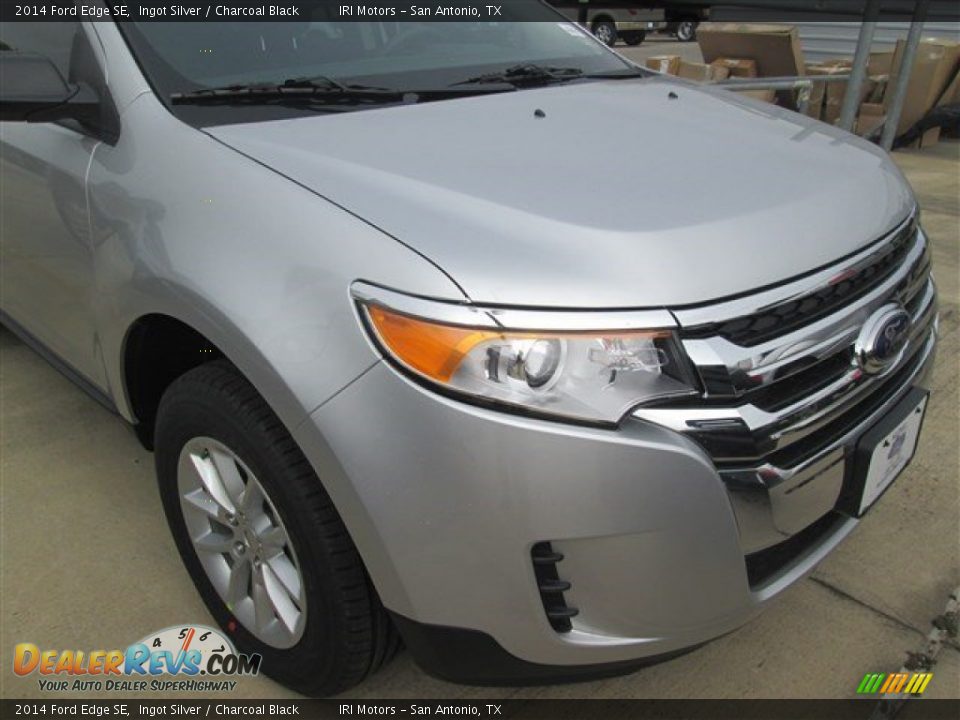 2014 Ford Edge SE Ingot Silver / Charcoal Black Photo #11