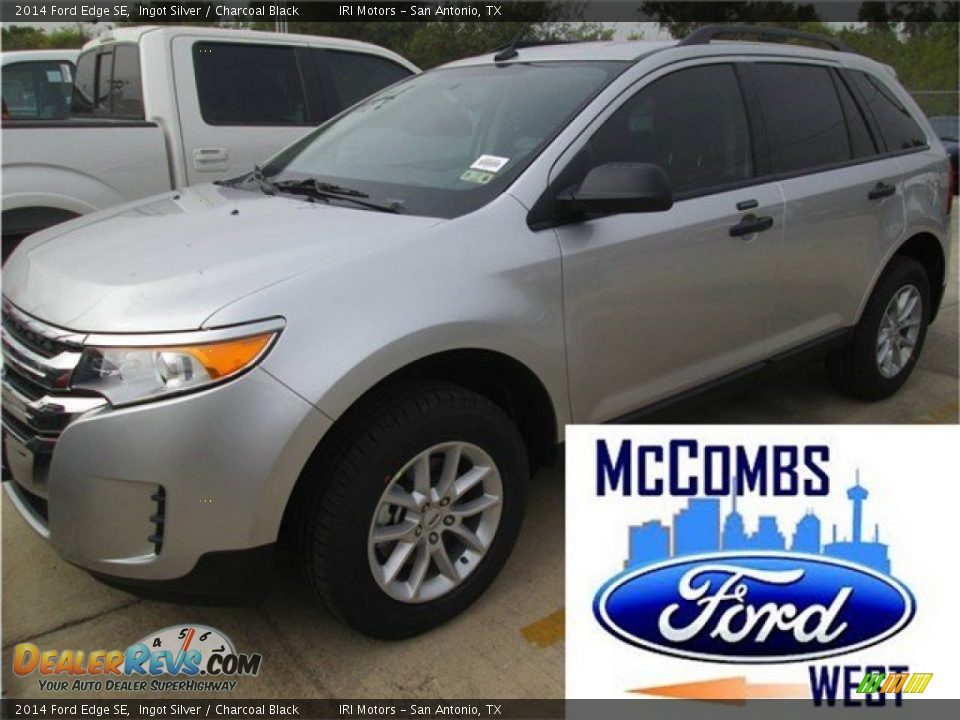 2014 Ford Edge SE Ingot Silver / Charcoal Black Photo #12