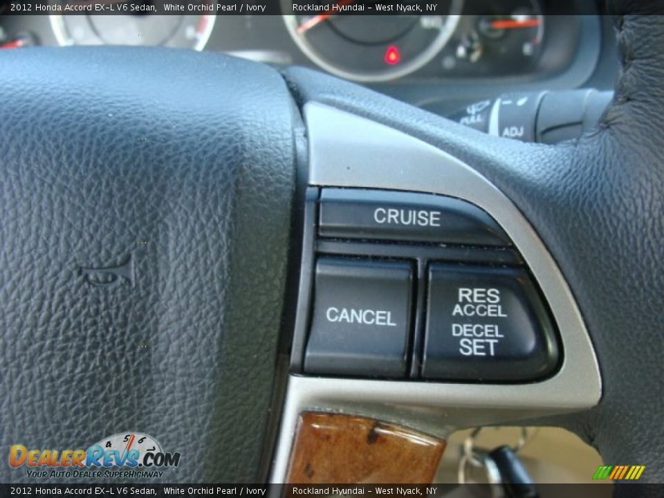 2012 Honda Accord EX-L V6 Sedan White Orchid Pearl / Ivory Photo #16