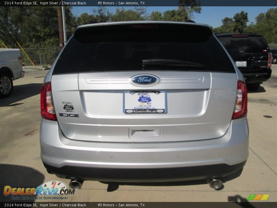 2014 Ford Edge SE Ingot Silver / Charcoal Black Photo #7