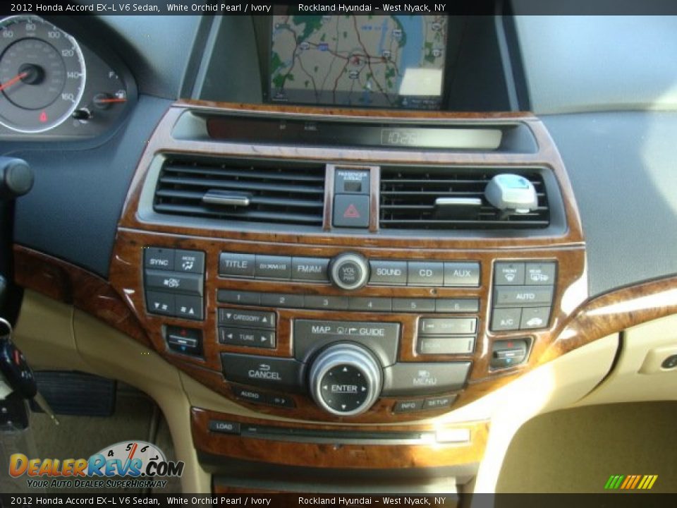 2012 Honda Accord EX-L V6 Sedan White Orchid Pearl / Ivory Photo #18